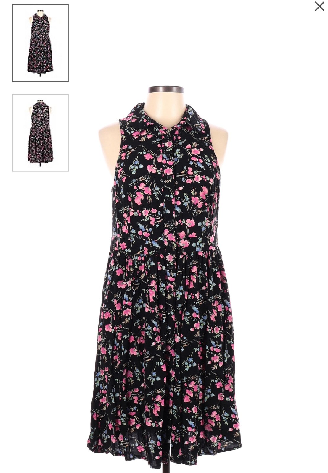 Rare -Torrid dress size 4  pink floral RN #148862 AuuvL