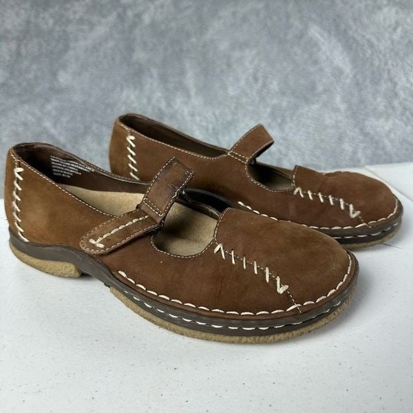 Dr Scholls Women´s Mary Jane Shoes 8.5 Brown Leather Upper V elcro Ceu6VRKGw