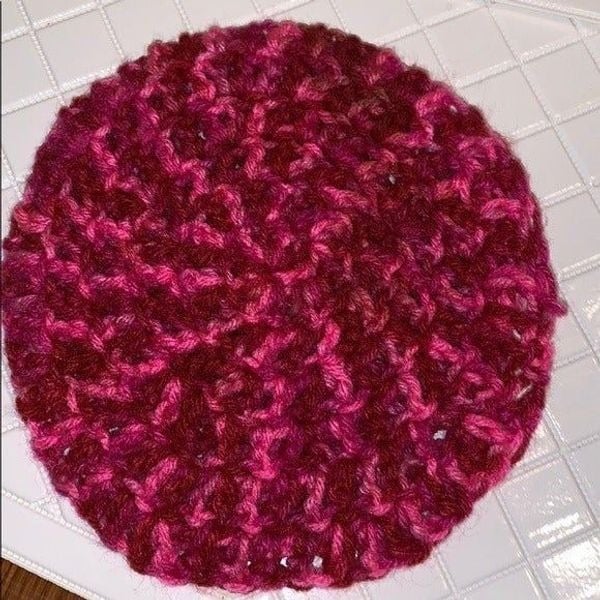 Vtg 3 crocheted yarn trivets/pot holders GJF0LEPzi