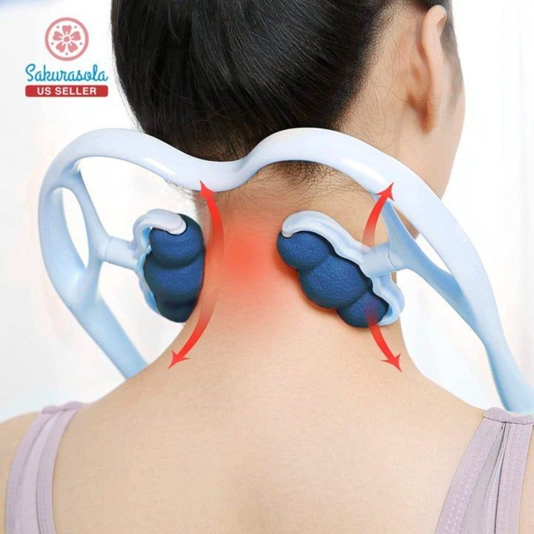 Neck Massager, Rolling and Pressure Point Massage for P