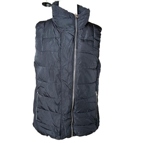 Calvin Klein Black Puffer Vest - Size L 3Kzs42dQP