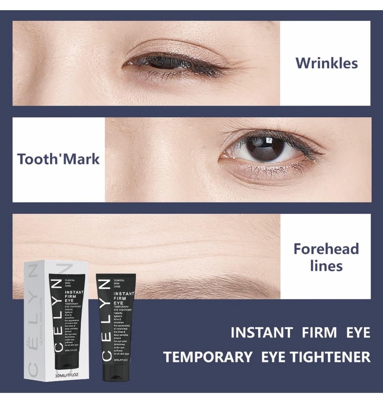 Moisturizing Eye Cream, Instant Firm Eye Cream, Temporary Tightener Eye Cream 2p f2OJ8BW4K