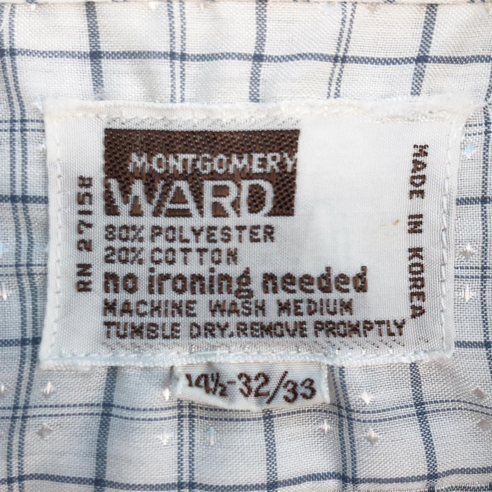 80s Montgomery Ward button up shirt 1980s vintage g61jsp9k4