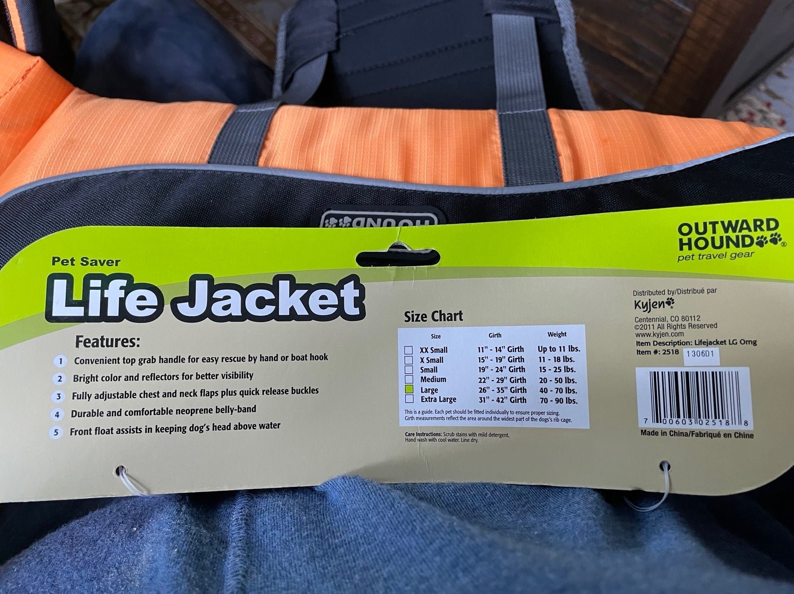 Pet Saver Outward Hound Large life jacket 9GspjRDGk