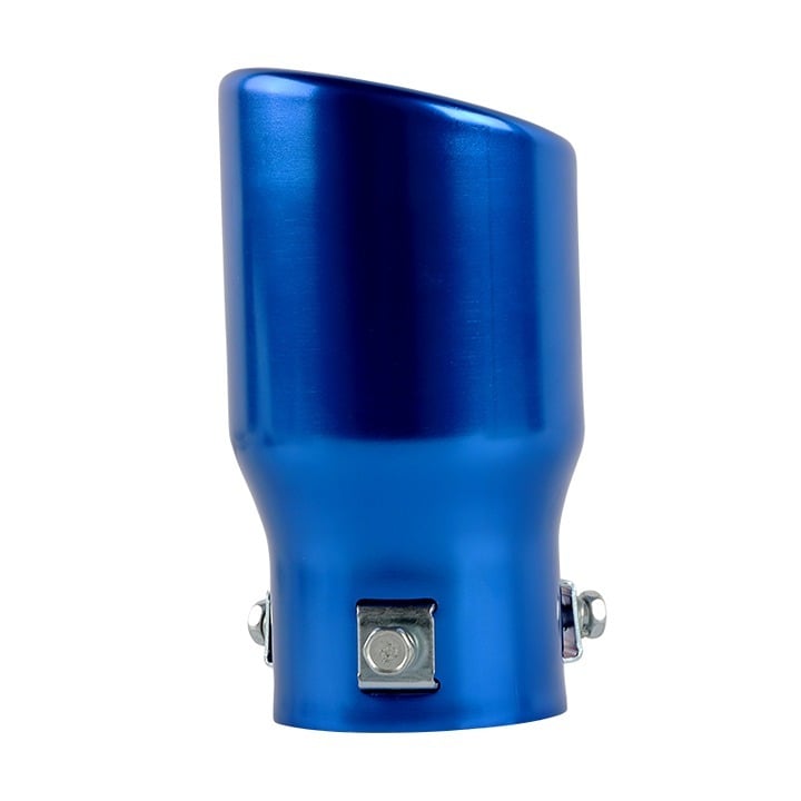 New Blue Round Shape Car Exhaust Muffler Tip Straight Pipe 63mm 2.5‘’ Inlet asJACRPyG