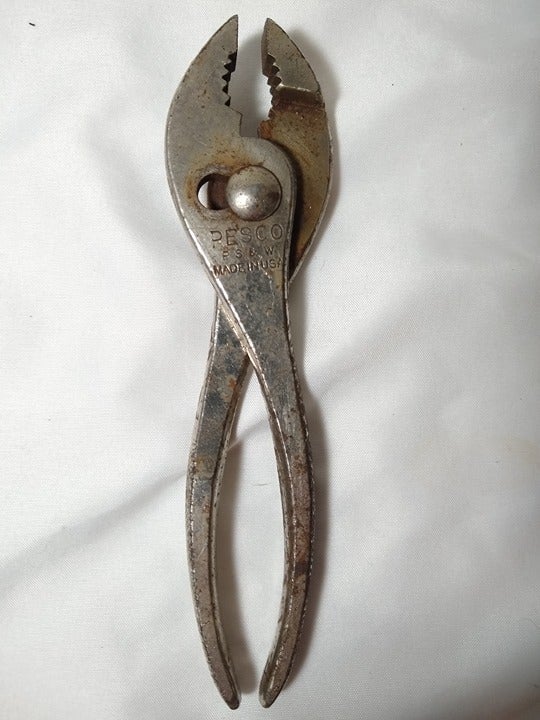 Vintage PESCO Slip Joint Pliers, P S & W Co., Made in U
