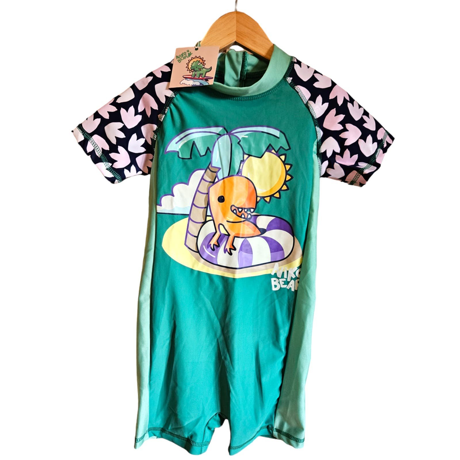 Niko Bear Toddler One Piece Swimsuit Dinosaur 3-4 Years F4LyHNsmg