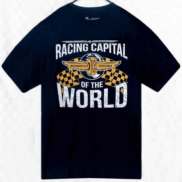 Indianapolis Motor Speedway Racing Mens T Shirt Size 2XL Blue CMrg98lvR