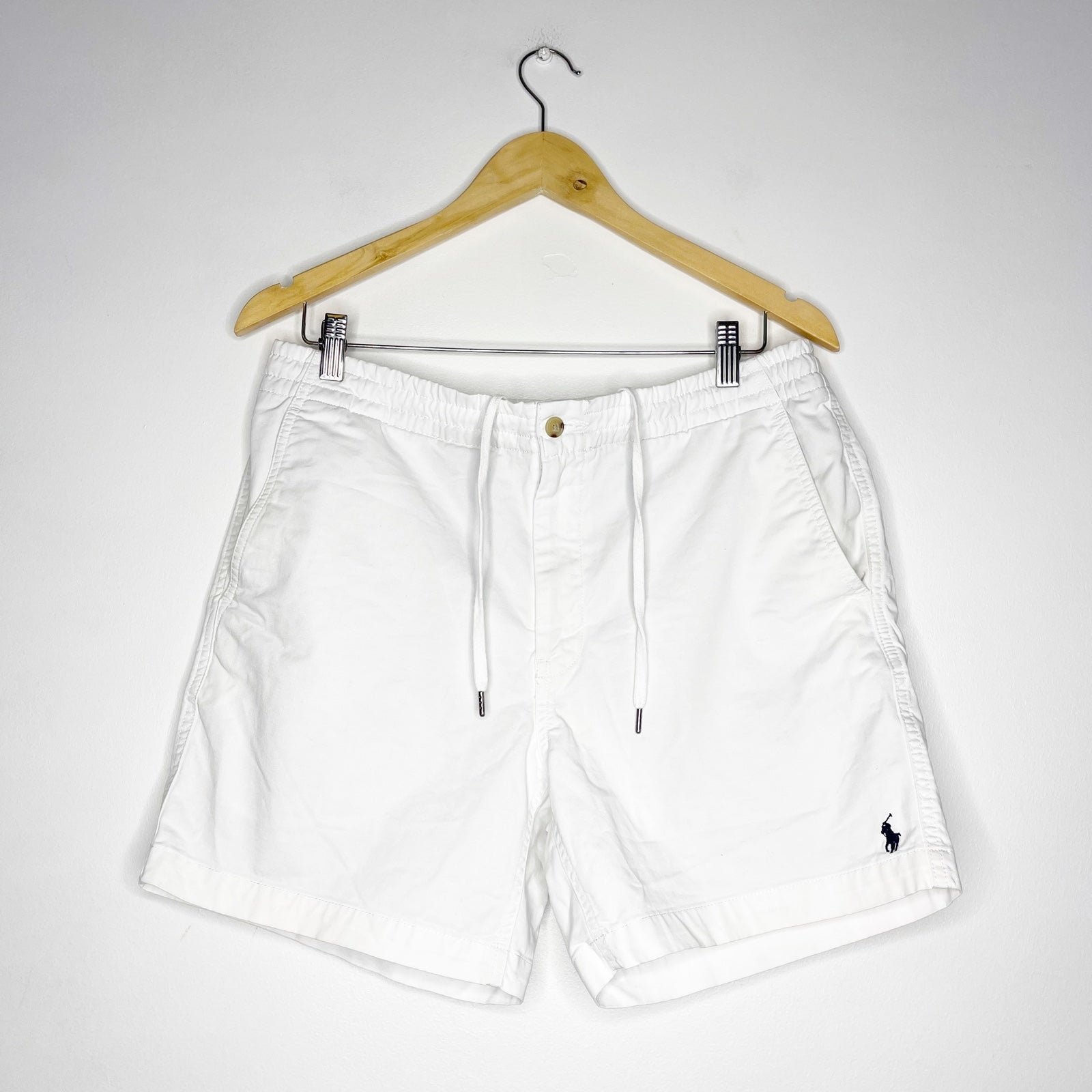 Polo Ralph Lauren White 6 inch Pepster Shorts Size Medium 2Jkermmo5