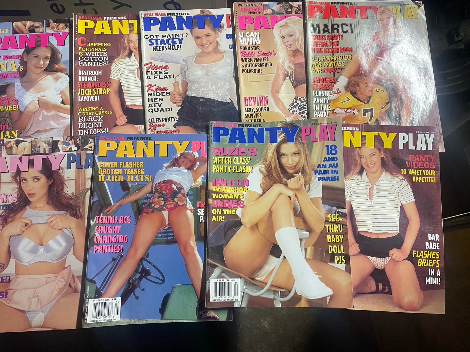 Magazines adult mag lot of 9 Panty Play 1990s-2001 cQsG