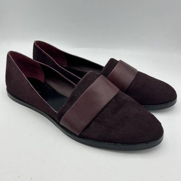 Vince 7.5 M Mason  Slip-On Loafers Purple Leather Calf 