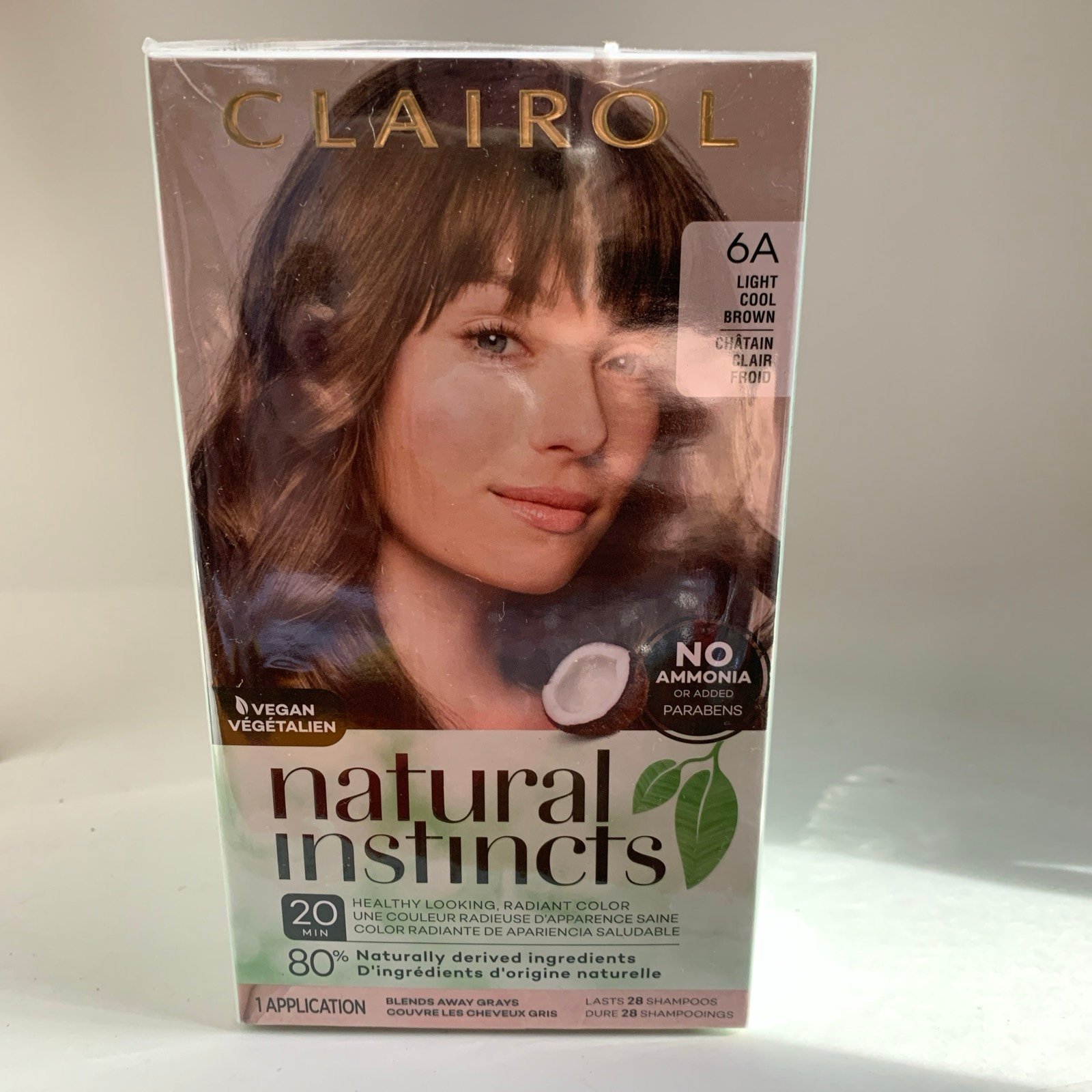 Hair Dye Natural Instincts Cool Light Brown 6A New in t