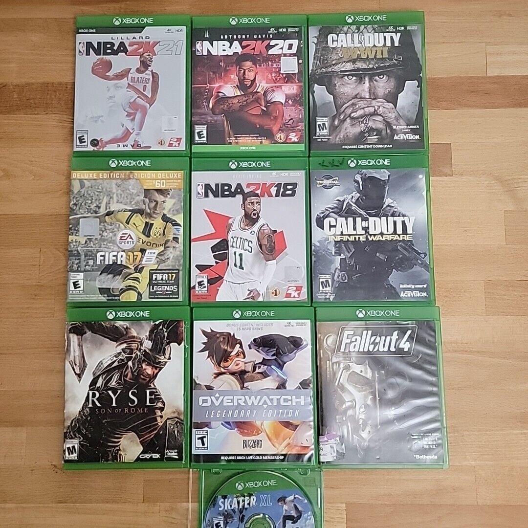 Lot Of 10 Xbox One Games Bundle Action Adventure Sports