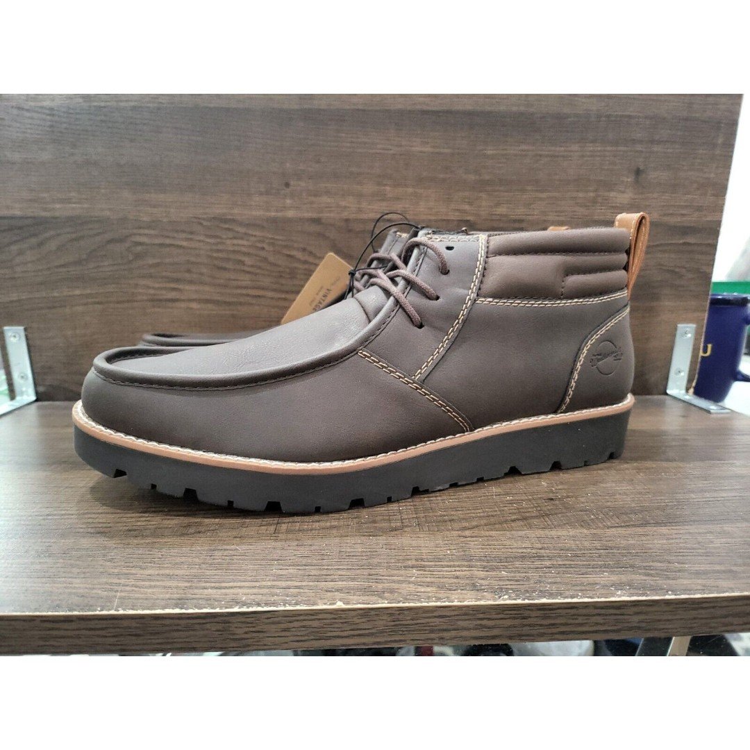 Weatherproof Vintage Men´s Faux-Leather Chukka Boot Brown 13M New ek1kBwn49