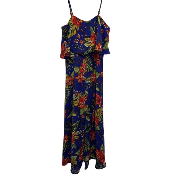 Lush Boutique Brand Women´s Blue Maxi Dress Tropic