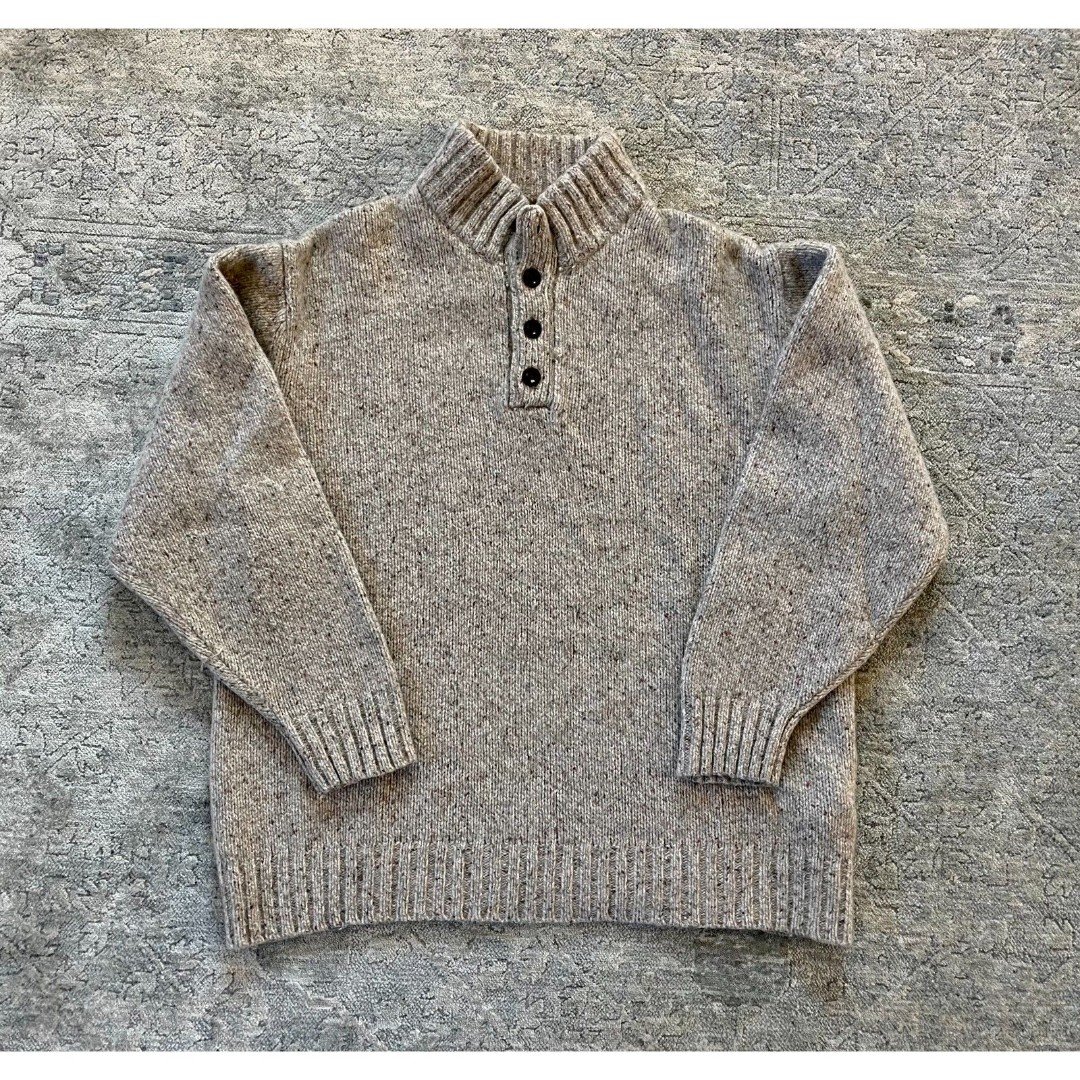 Vintage Orvis Henley Sweater Brown XXL Mens Button Up Turtleneck eNrOgJuQr