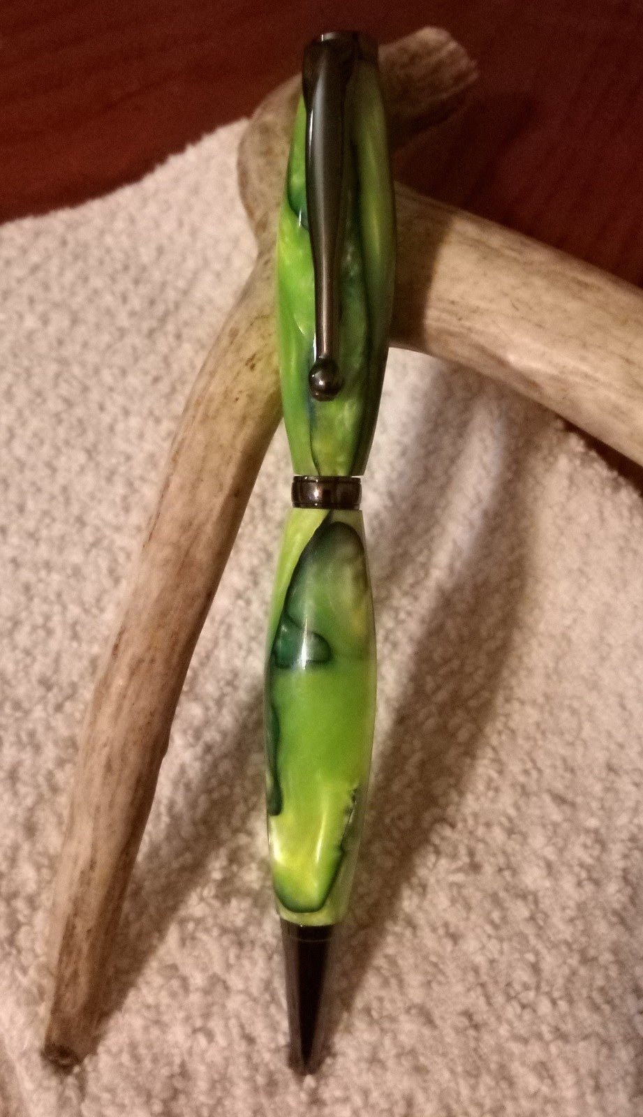 Green Swirl Acrylic Slimline Twist Pen 9oVPWsiuJ