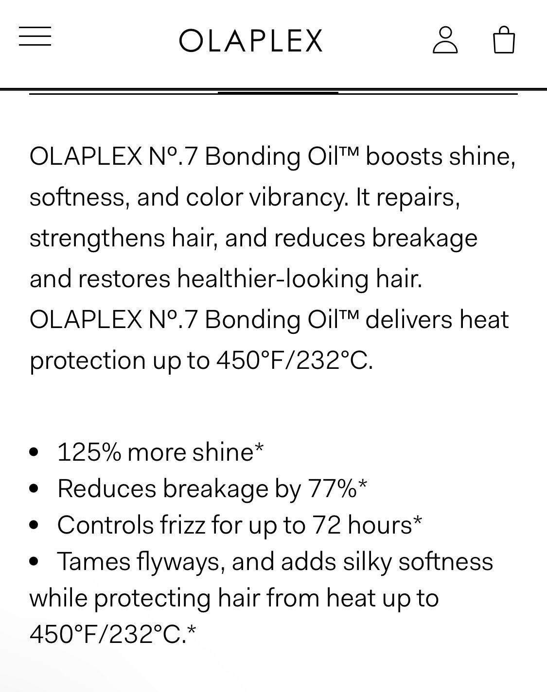 Olaplex No7  bonding oil  (large 2 ounce bottle ) Retail 54.00 exEHvS59o