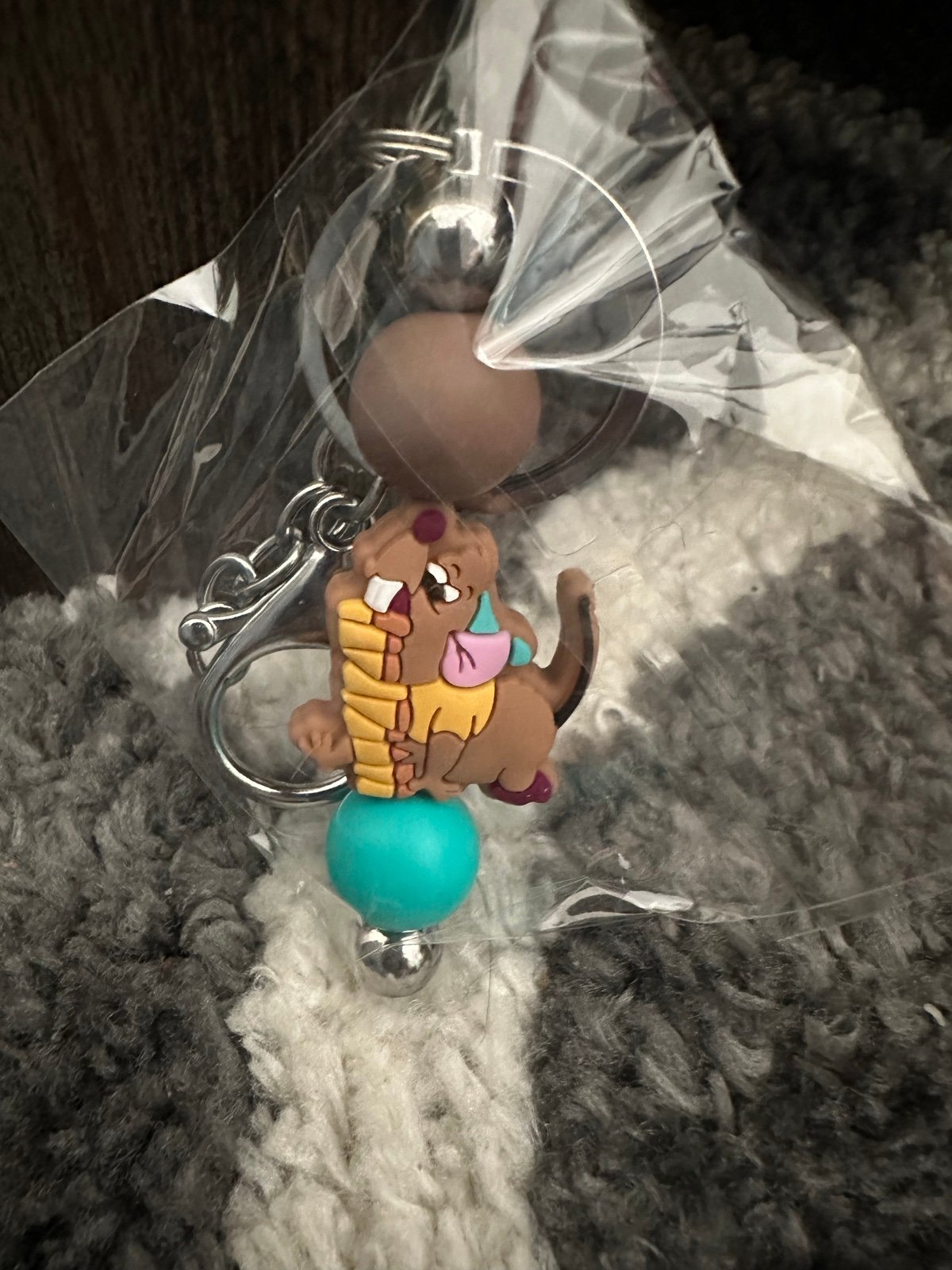 New Gus Gus Silicon Bead Keychain atf52fIRT