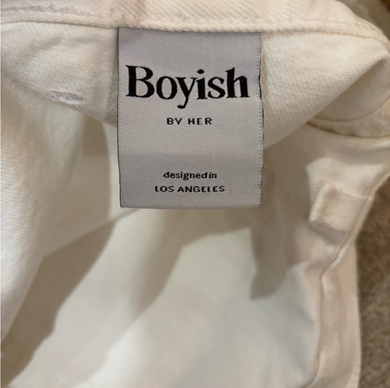 NW - Boyish By Her Tony Bus Stop Hi-Rise White Jean Shorts - 29 fwhEnX5no