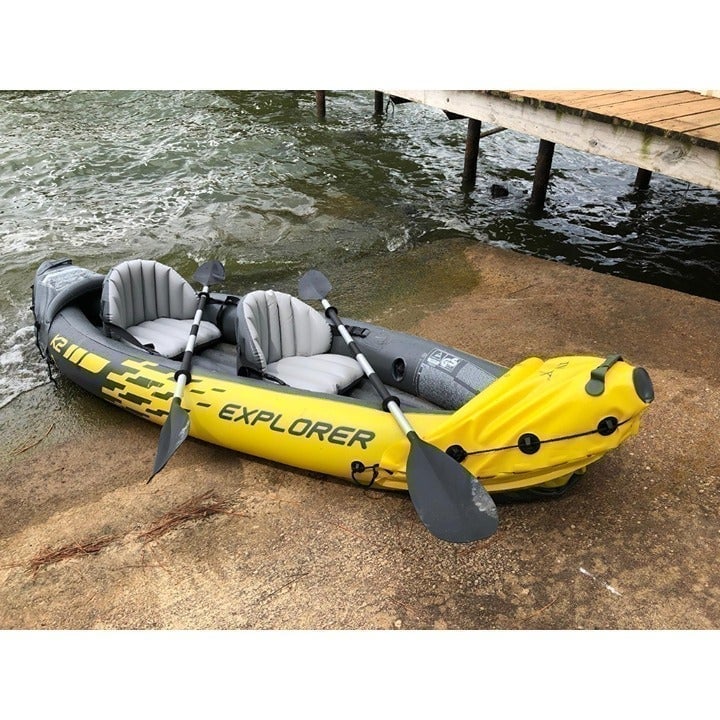 Explorer K2 Kayak 2-Person Inflatable Kayak Set with Al