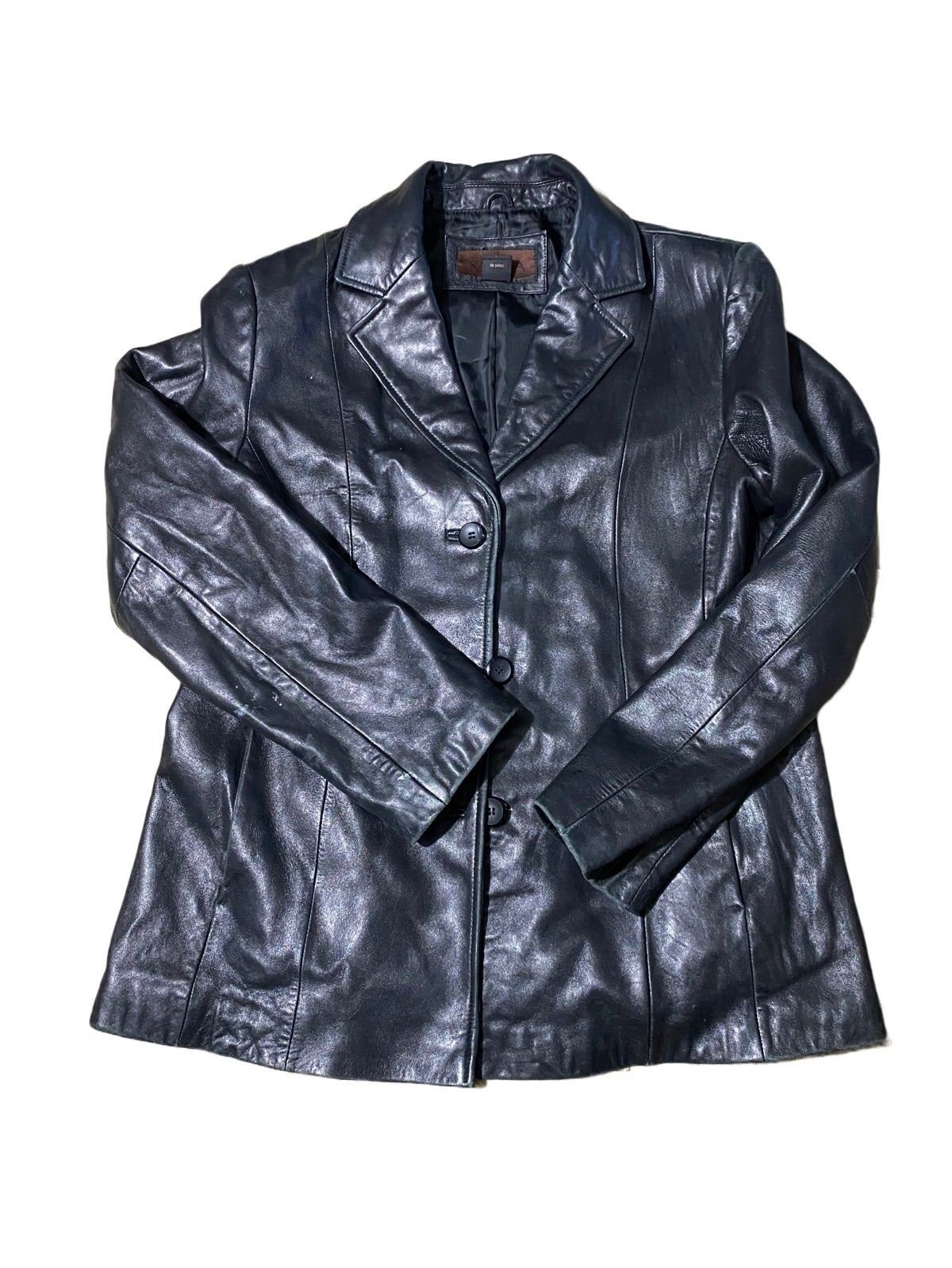 Leather buttery soft women’s black Jacket eBDImWU65