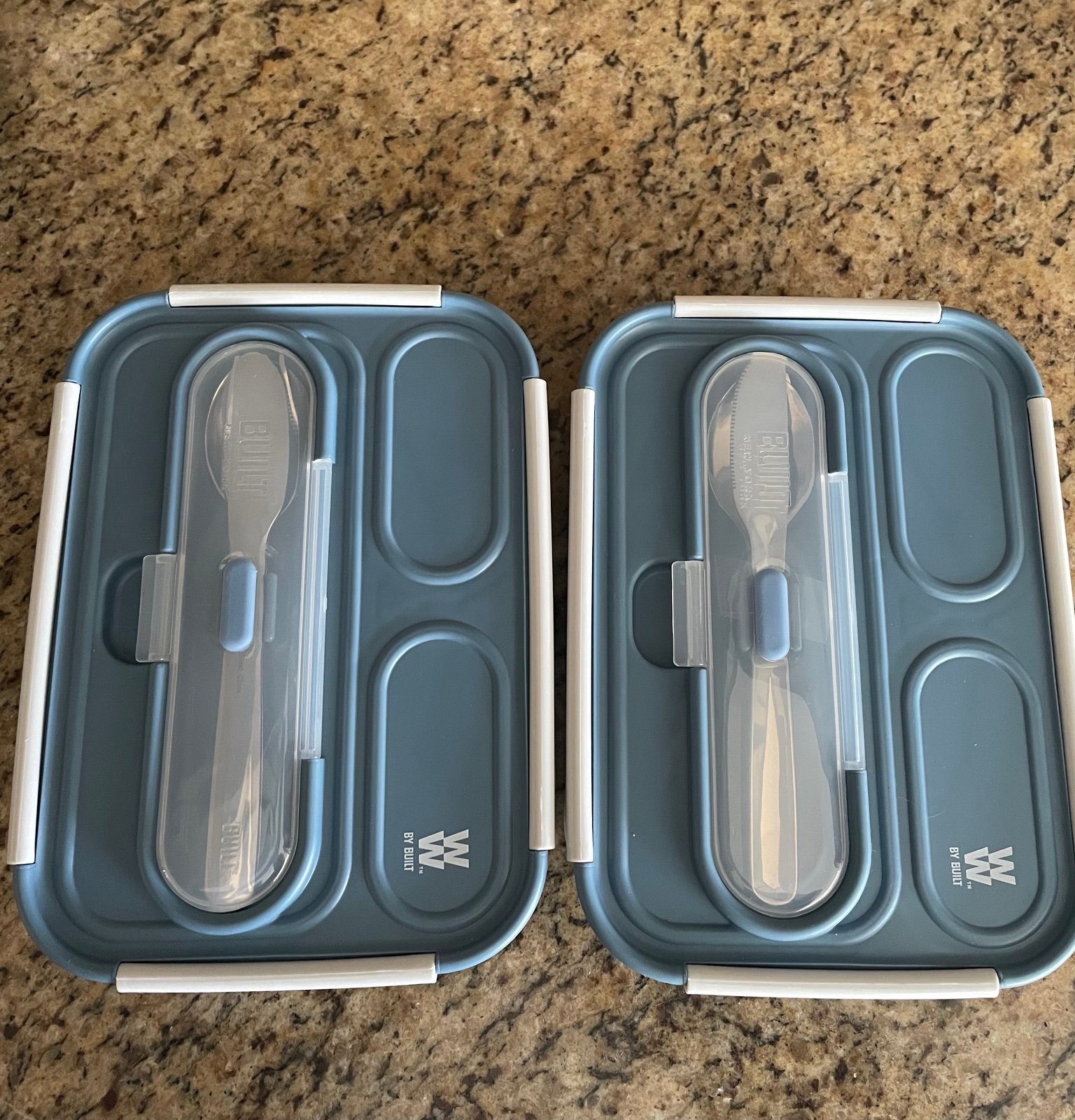 WW 3 compartment food storage containers x 2 fpNCDg3k8
