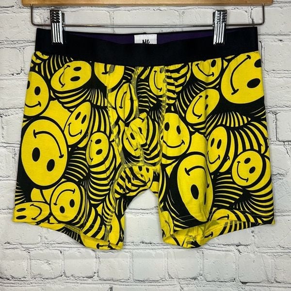 Meundies Men’s Smiley Face Boxer Briefs size Medium New without tags Micromodal 3mdNErESz