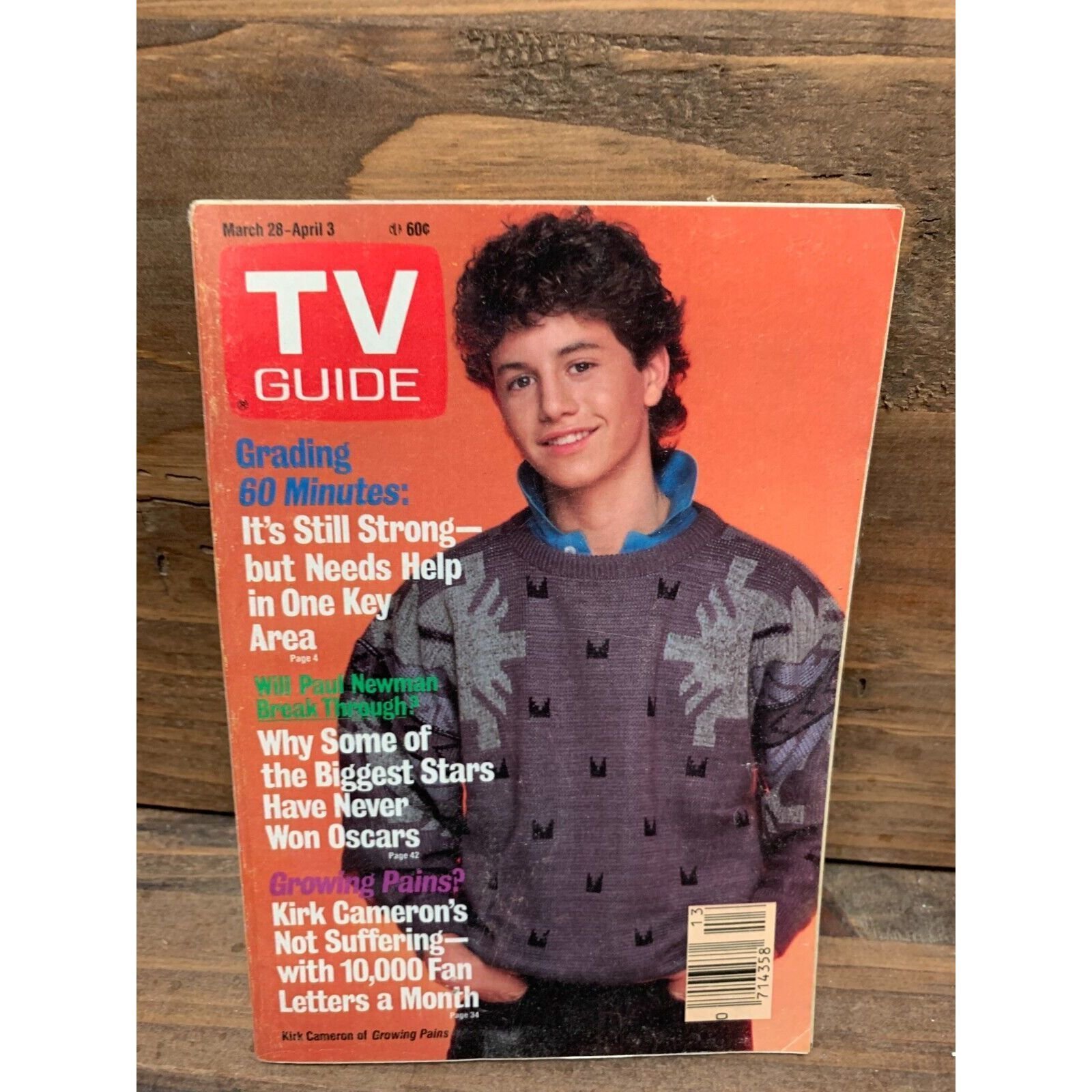 1987 TV Guide March 28 - Kirk Cameron - Growing pains; 
