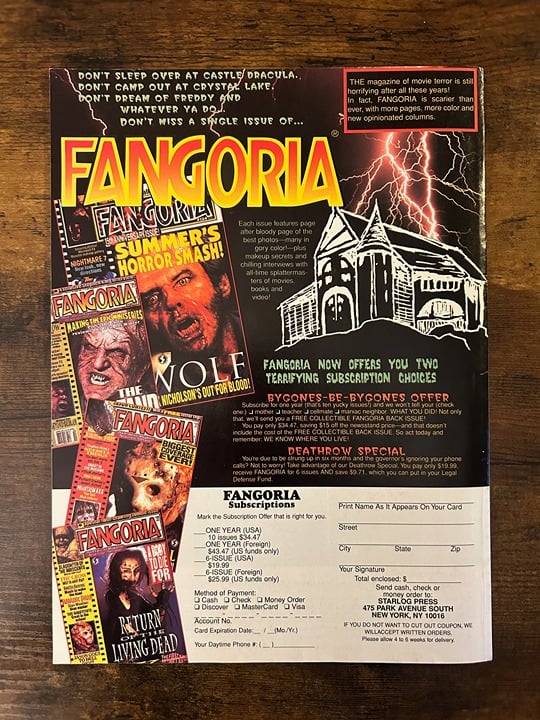 Fangoria #160 Horror Magazine 7.0 FN/VF Relic Tromeo Juliet Cronenberg GBkCmdQ8v
