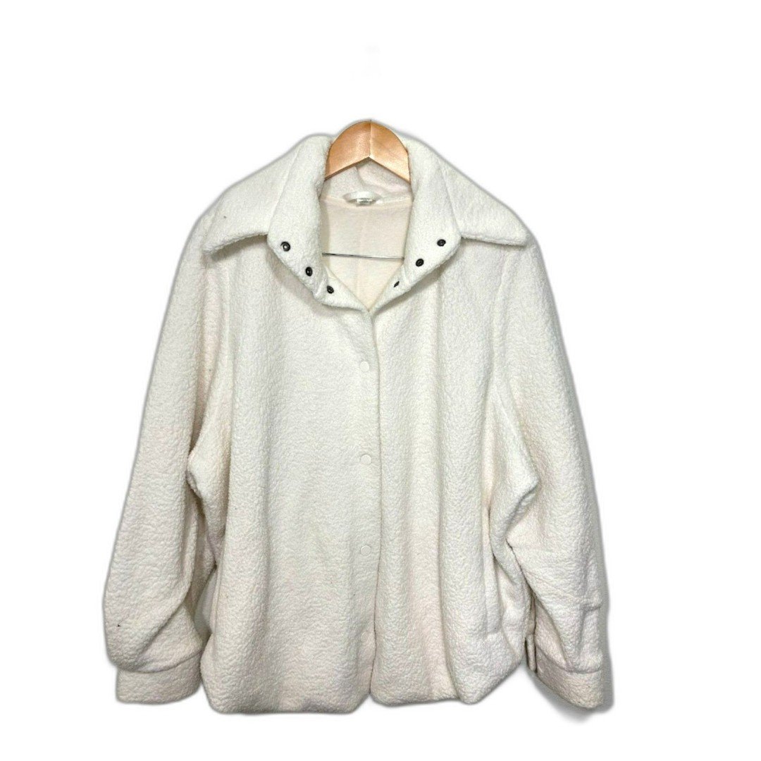 ALO yoga micro sherpa jacket sweater size small white b