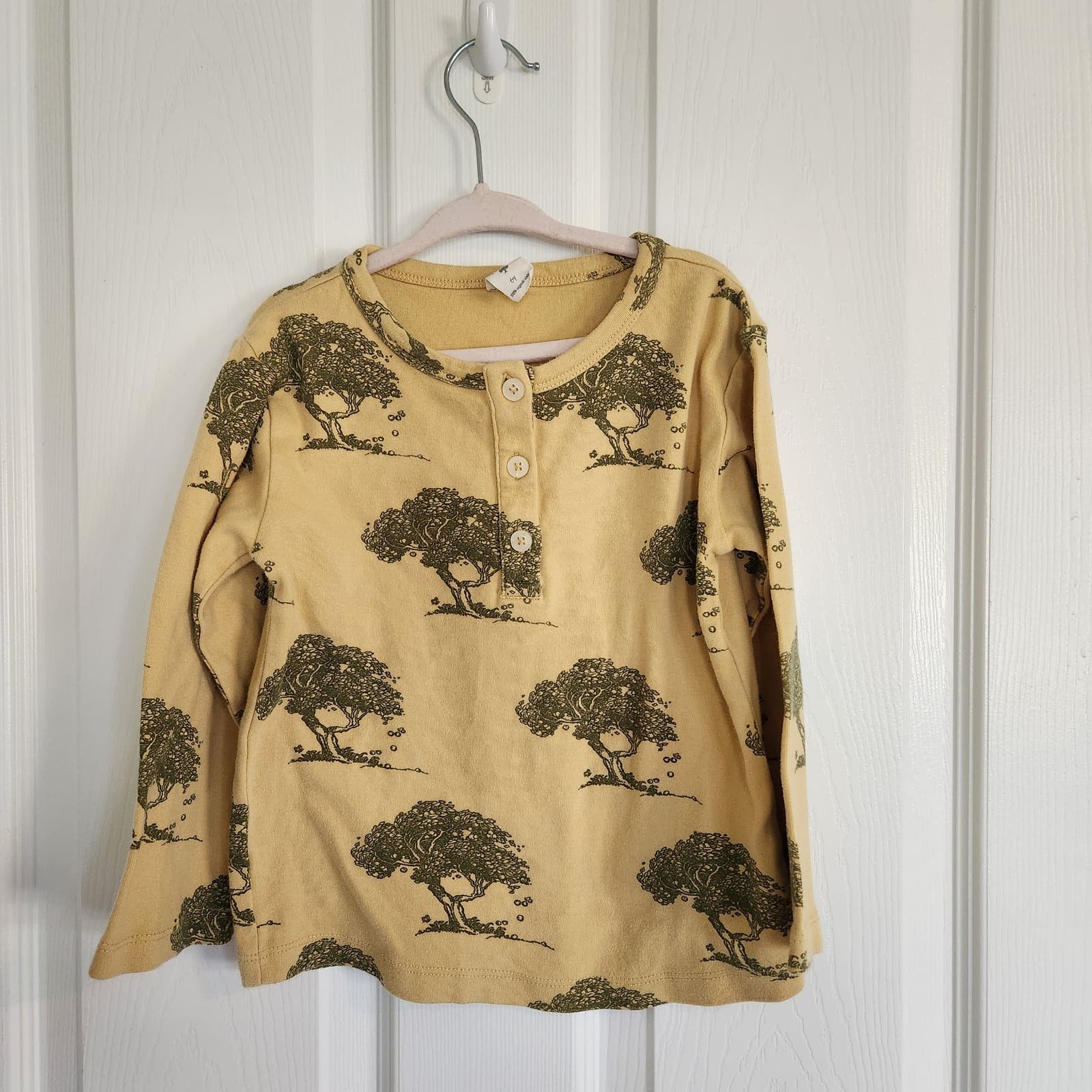 Kate Quinn Apple Tree Top Shirt 6 Years Henley Long Sleeve Organic Cotton CGFD2W0k6