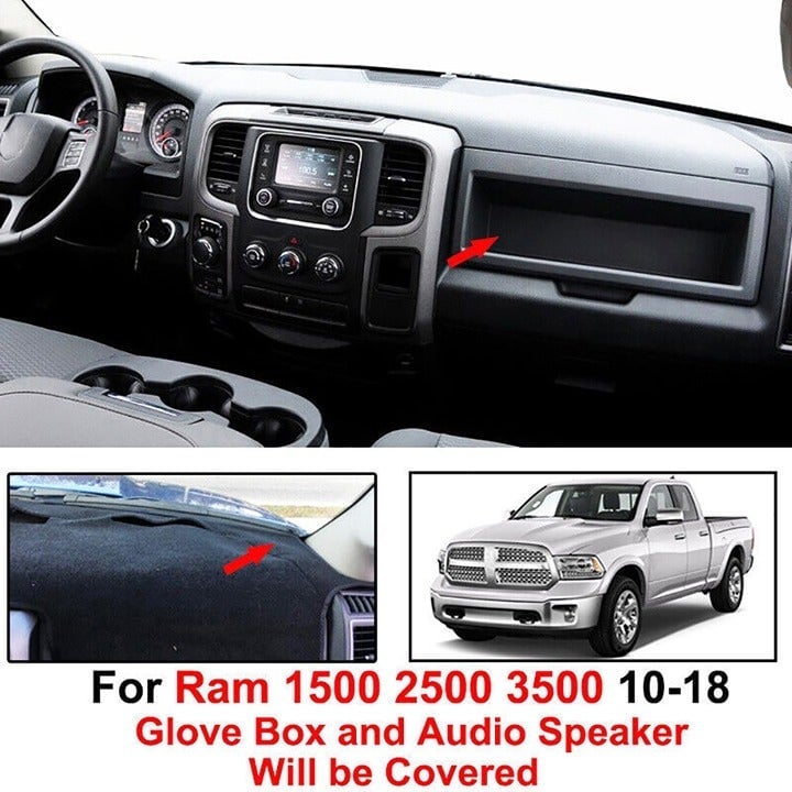⭐ Dashboard Cover For Dodge Ram 1500 2500 3500 2010-2018 Dash Mat Dashmat Pad 0sI2IfcKi