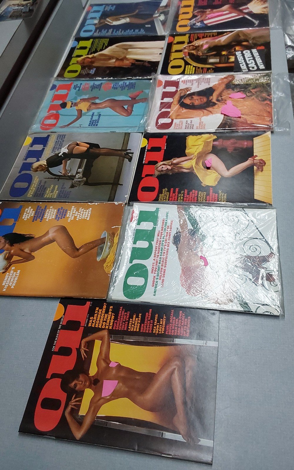 Oui magazines 1975 lot of eleven total missing May 0u2kwuM1z