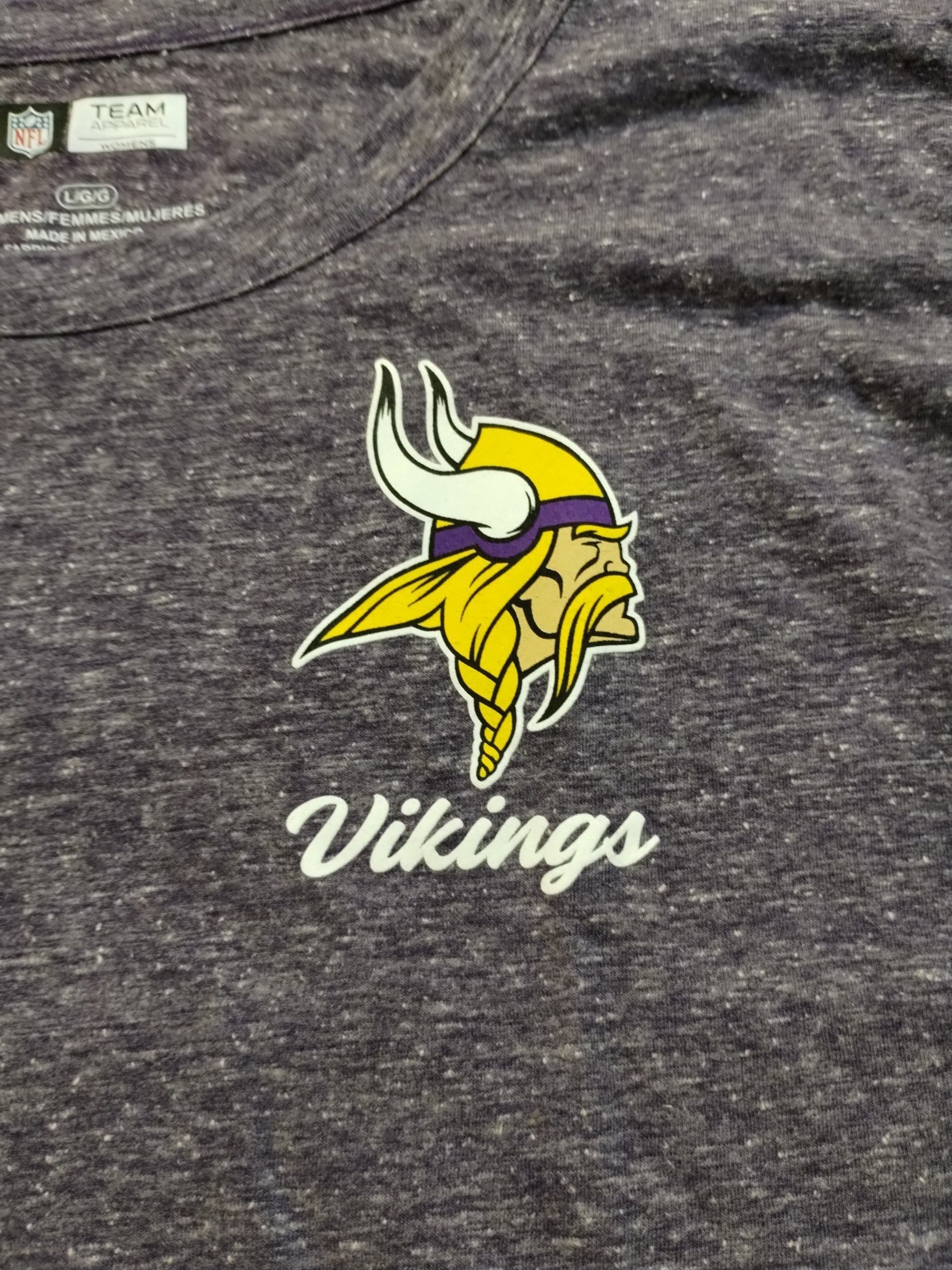 NEW Minnesota Vikings NFL Official Women´s Large T-shirt F80 CwJB0kl2r