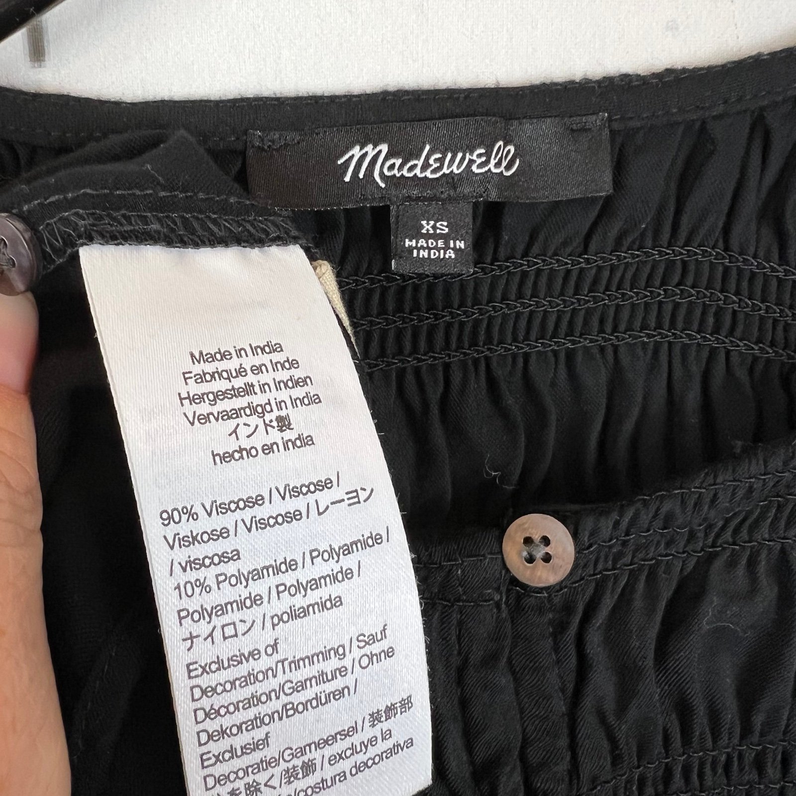 Madewell Button-Front Mini Dress 6fzp06Ln5