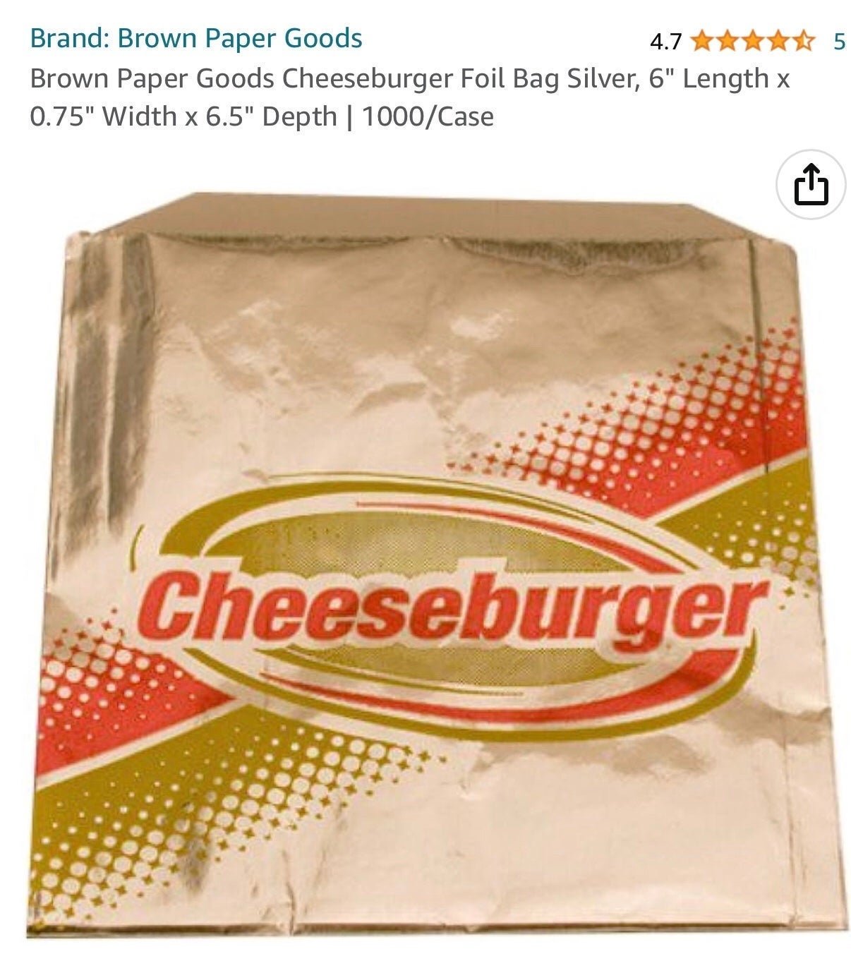 1000 Hamburger / cheeseburger  foil wraps 3OEWhdrGI