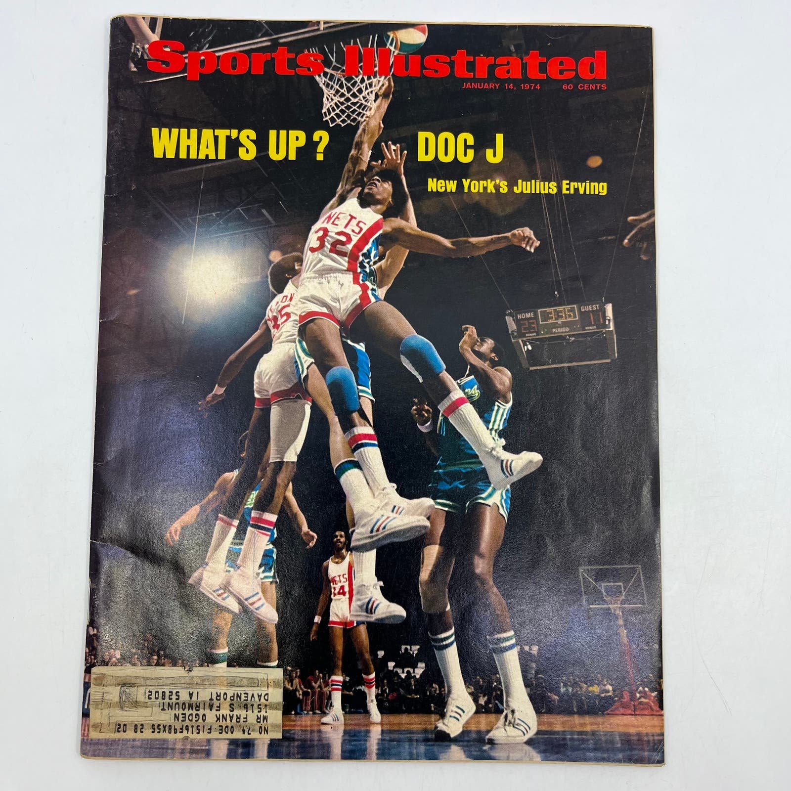 January 14, 1974 Sports Illustrated, Dr J, Julius Ervin
