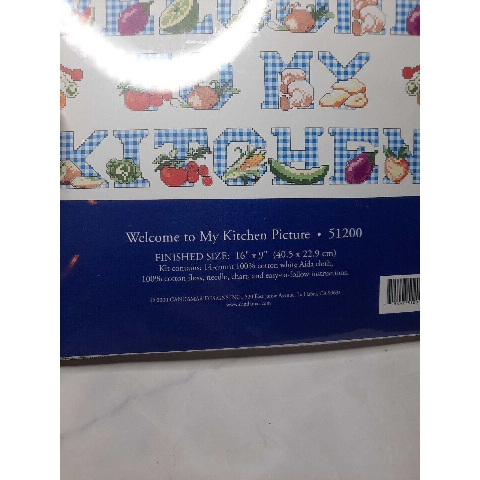 Candamar Counted Cross Stitch Kit Welcome to My Kitchen Picture 51200 16x9 Dje4Q19DY