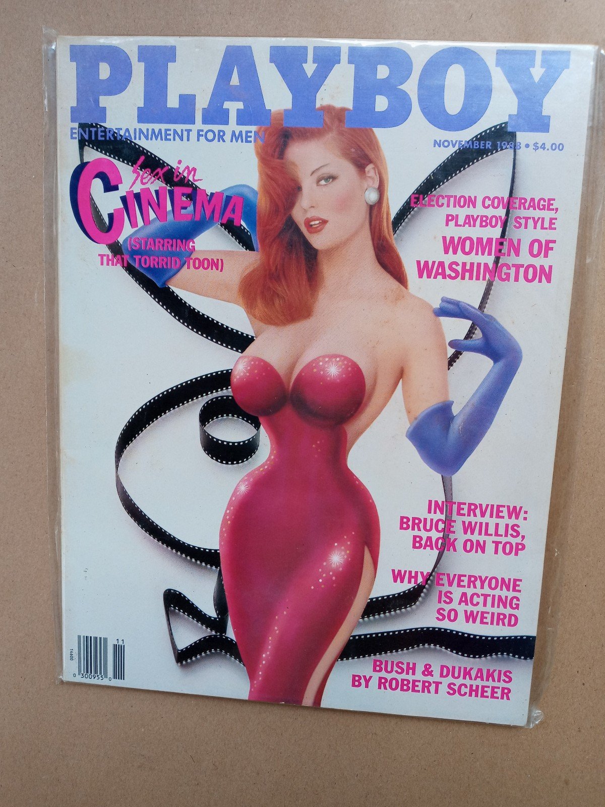 Playboy Magazine November 1988 in original plastic 20cv