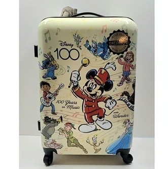 BIOWORLD Disney 100 Years Of Music And Wonder 24” Upright Spinner Suitcase clxi5AOtI