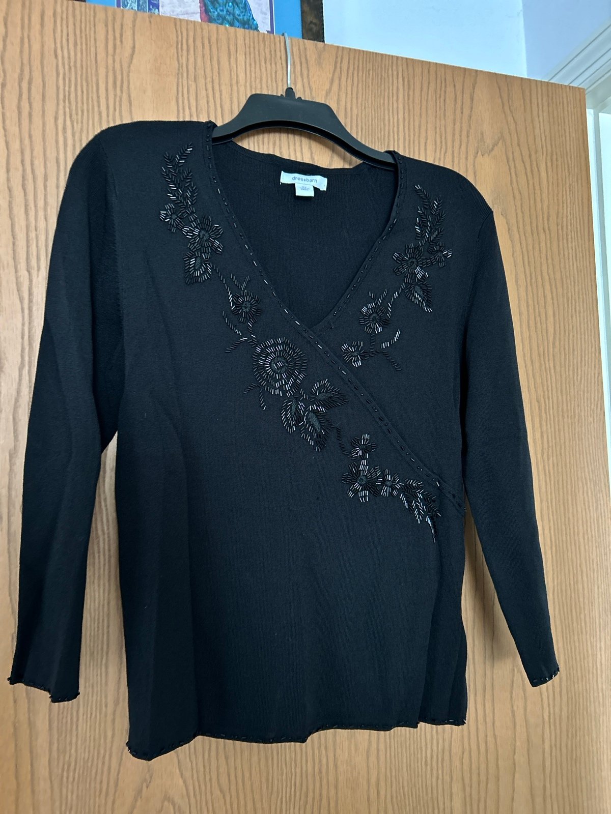XL Dressbarn black evening sweater 0hzZ0EqTS