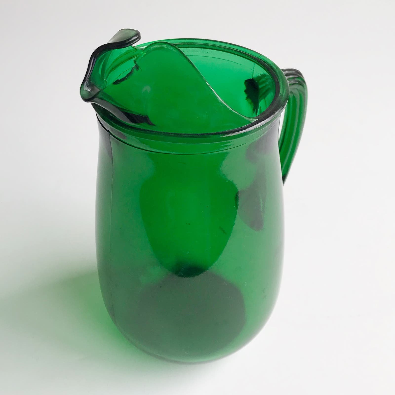 Vintage MCM Anchor Hocking Emerald Green Glass Water Pitcher 5 Cup Juice Drink fB6yrIKR1