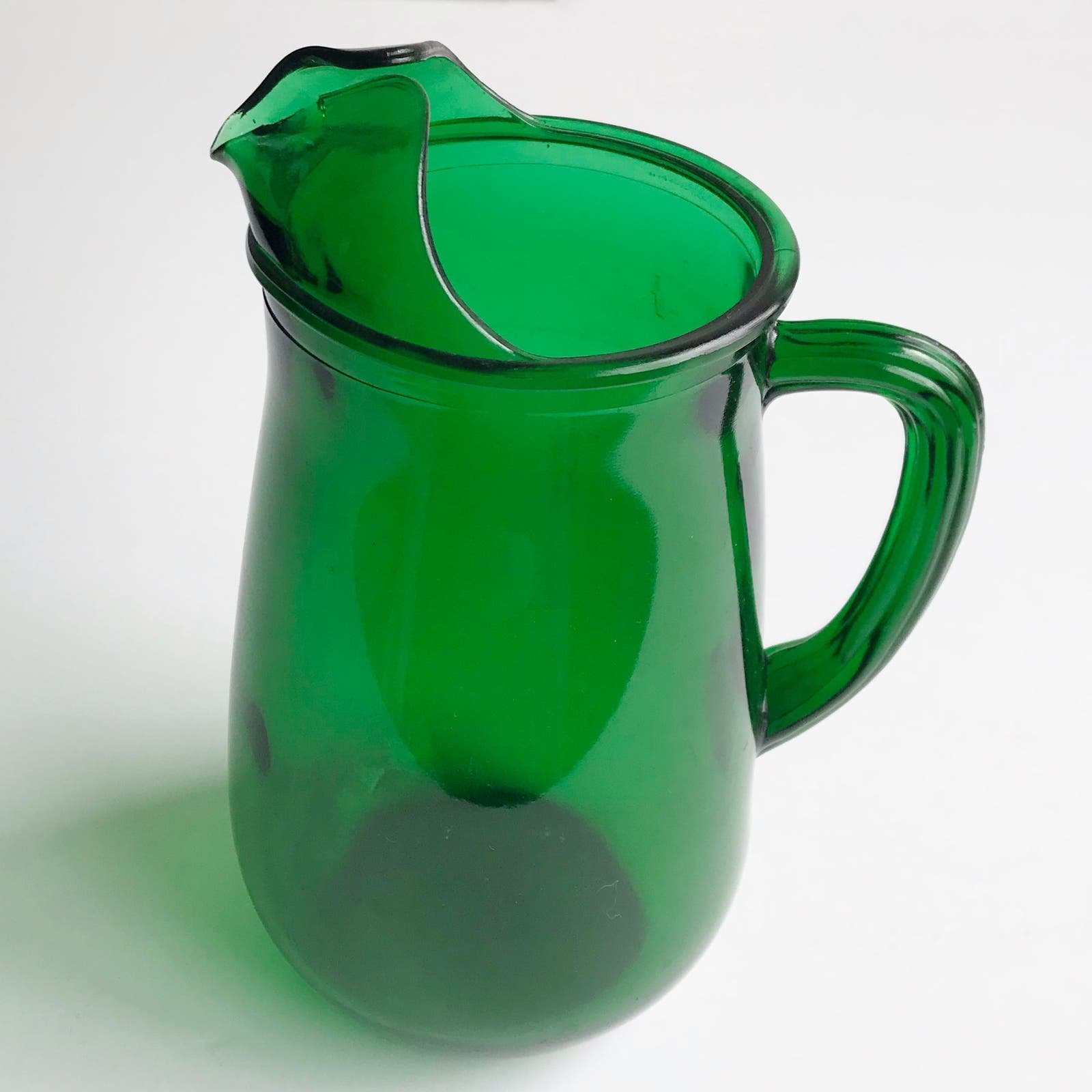 Vintage MCM Anchor Hocking Emerald Green Glass Water Pitcher 5 Cup Juice Drink fB6yrIKR1