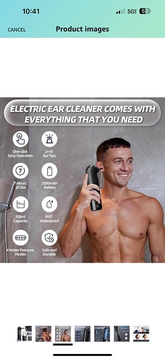 NEW electric ear wax removal cleaning kit gf1BDnFtQ