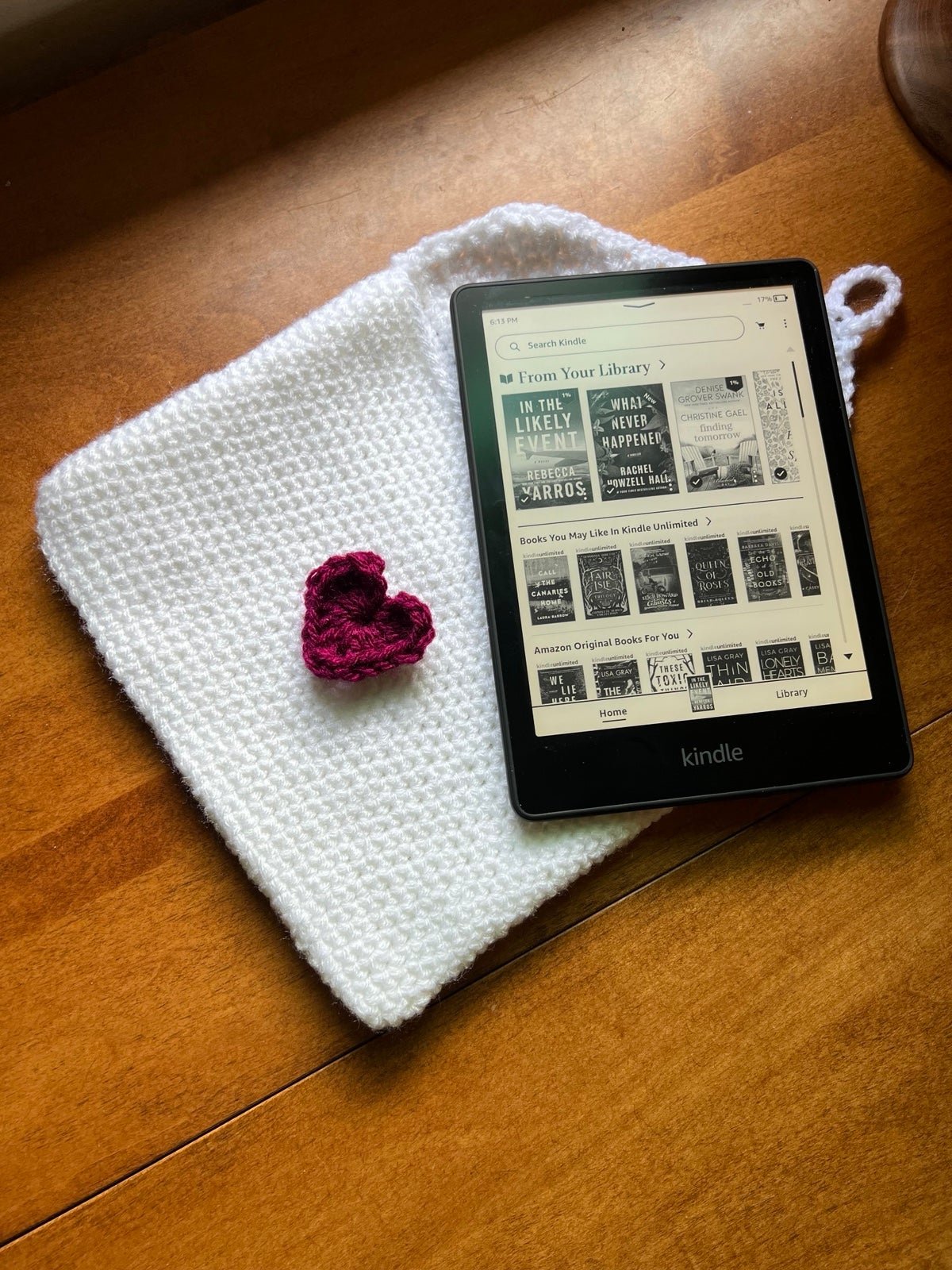 Handmade Crochet Love Letter Kindle Sleeve APEJR05aE
