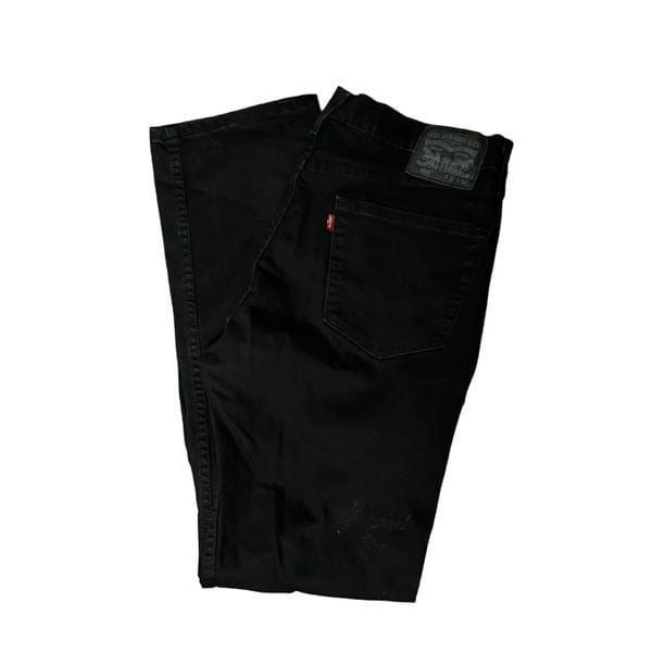 Levi’s Men´s Black 505 Straight Leg High Rise Denim Jeans Size 35X32 D4zvbKZii