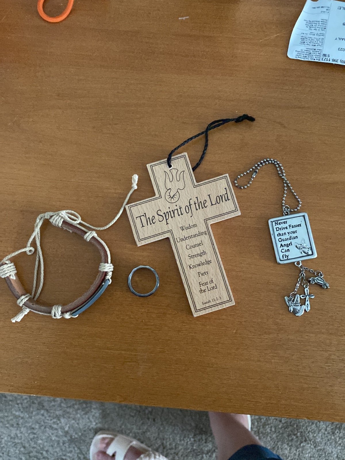 Lot of 4 Catholic Handmade Items/Accessories 8IEXBMgM5