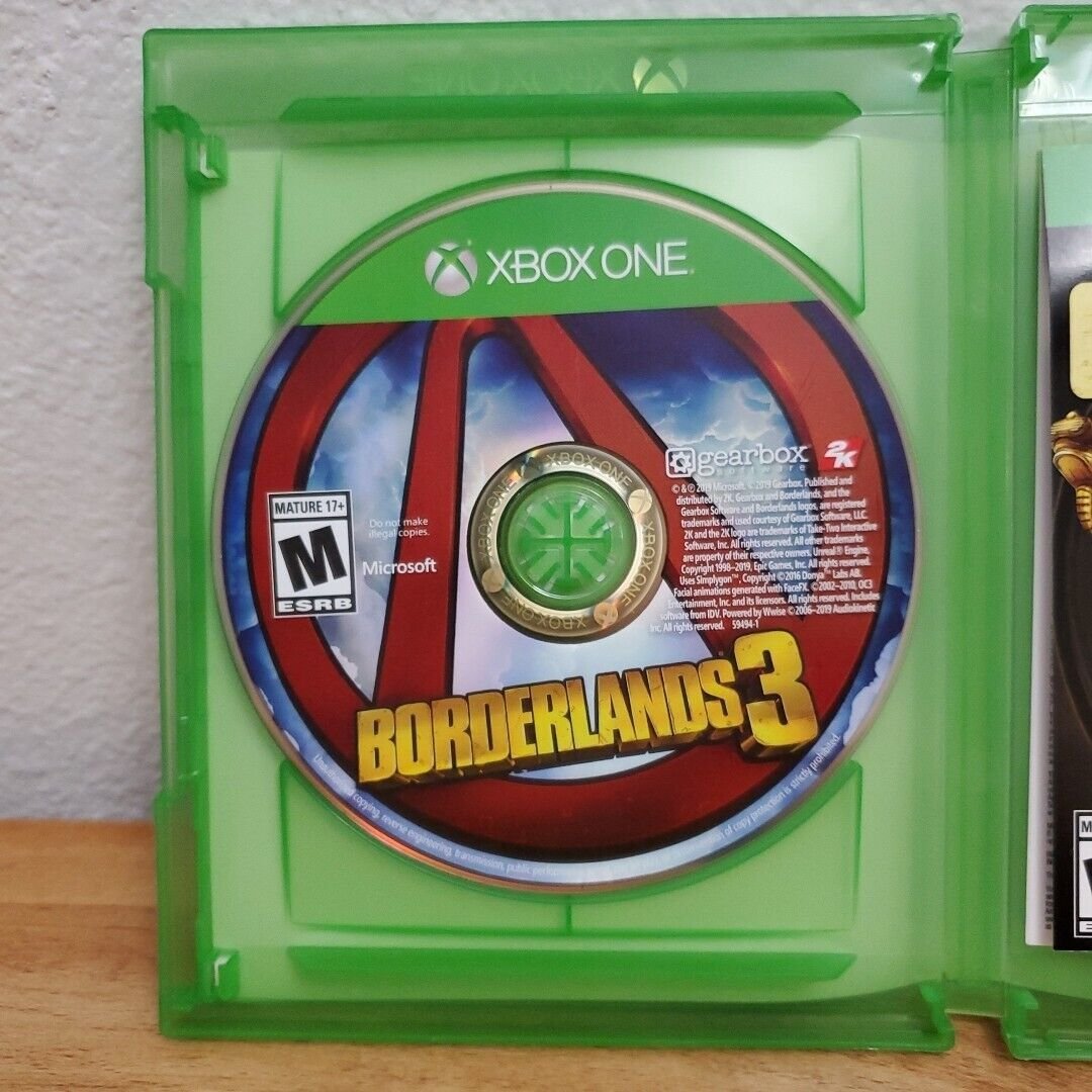 Borderlands 3 Microsoft Xbox One 2019  Game Tested Mint Condition Rated M Mature Fz7EA0HpW