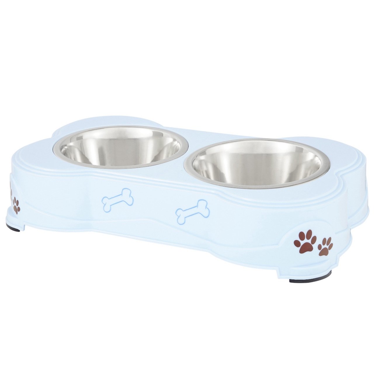 Loving Pets Dolce Double Diner Non-Skid Elevated Dog Bo